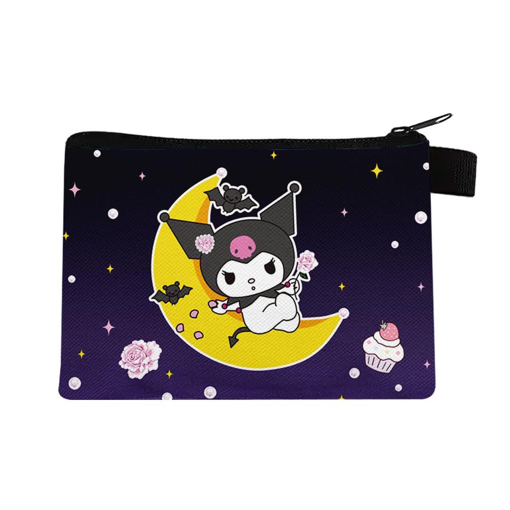 Cartoon Oxford Cloth Coin and Card Holder with Multiple Patterns