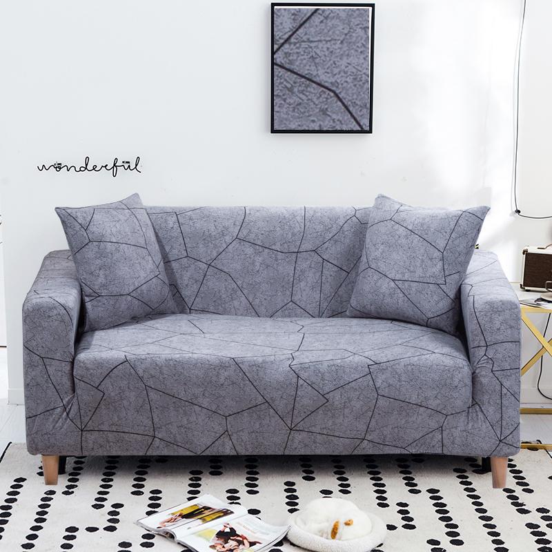 New Print Design Couch Covers For Sitting Room Sofa Protector Dust Proof Flexible Elastic Covers For Corner Dust Cover