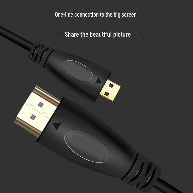 Micro HDMI To HDMI Cable Adapter for Camera, Laptop, TV