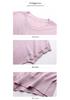 2026 Sommer-Eis seide Kurzarm Stricktop für Frauen mittleren Alters und ältere Frauen, Lockeres Plus-Size T-Shirt