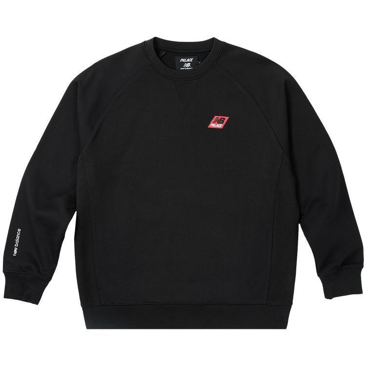 

Чорні топи унісекс Palace x New Balance Crew P24NBCS003 M