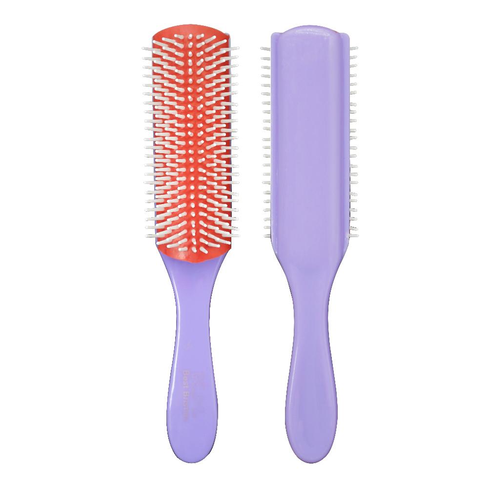 

9-рядная 4-цветная расческа для распутывания волос Denman Detangler Hairbrush Scalp Massager Straight Curly Wet Hair Comb Salon Hairdressing