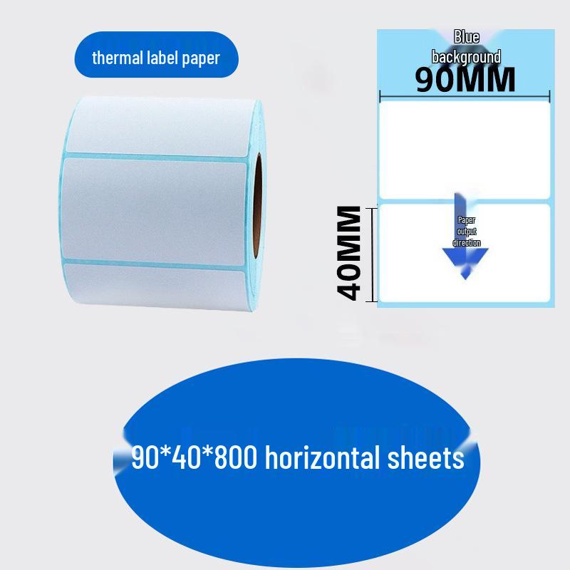 Durable Self-Adhesive Thermal Label Paper for Electronic Scales - Barcode Stickers (Sizes: 80x60, 50x40, 30)