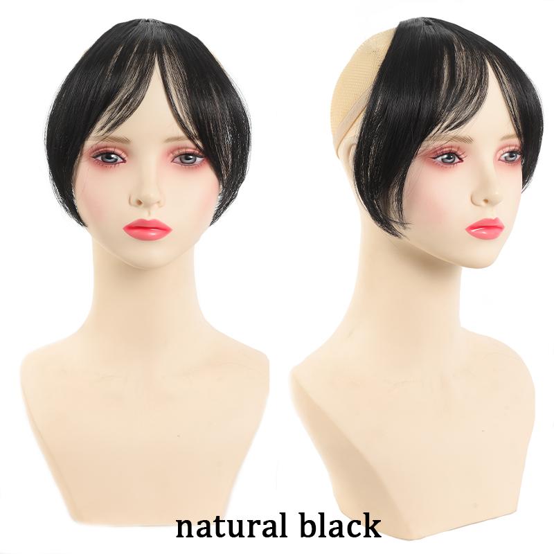 

Французский 3D парик с челкой на лбу, женский синтетический парик с челкой, пушистый, легкий и бесследный, подходит для всех стилей