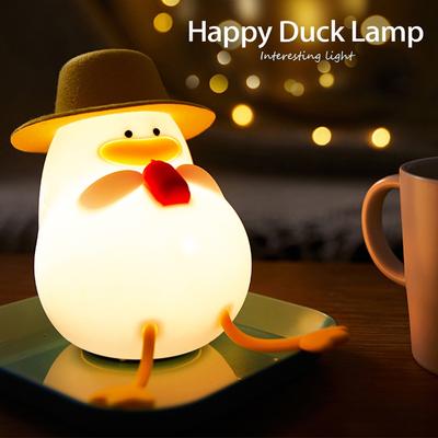 Kachnička USB dobíjecí noční světlo Silikonová lampa Spínač klepnutím Dětský dárek Narozeninový dárek k posteli Dekorace obývacího pokoje Domácí dekorace