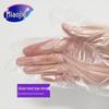 MIAOJIE Disposable Food Grade PE Gloves, 80 Count