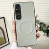 For Sony Xperia 1 VI Case Compatible with MagSafe PU+TPU Phone Back Cover