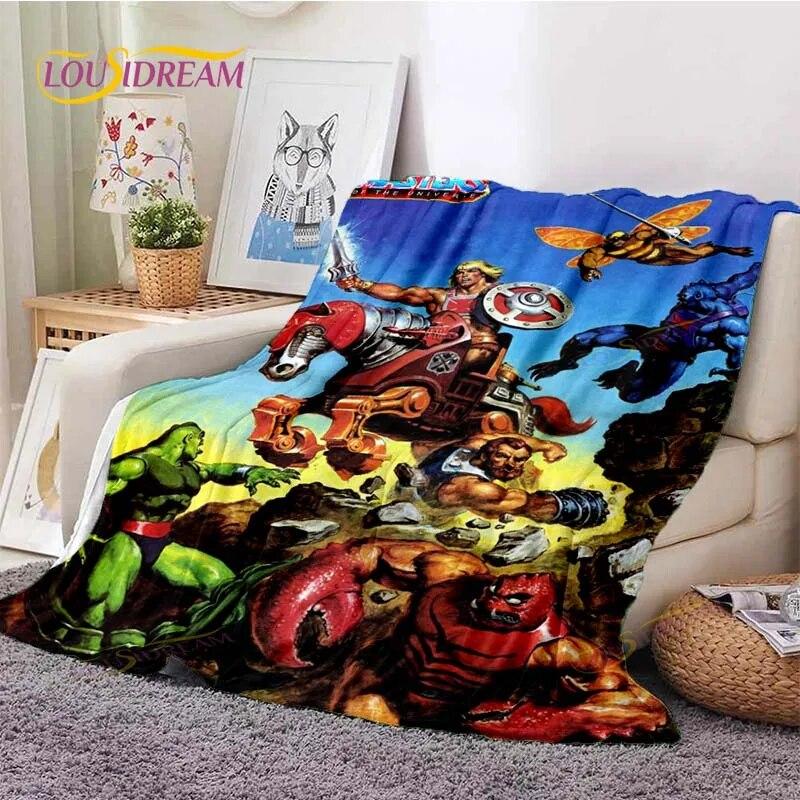 He-Man Masters Of The Universe Throws Blanket Sofa Blanket Adults and Children Blanket Blanket for Bed