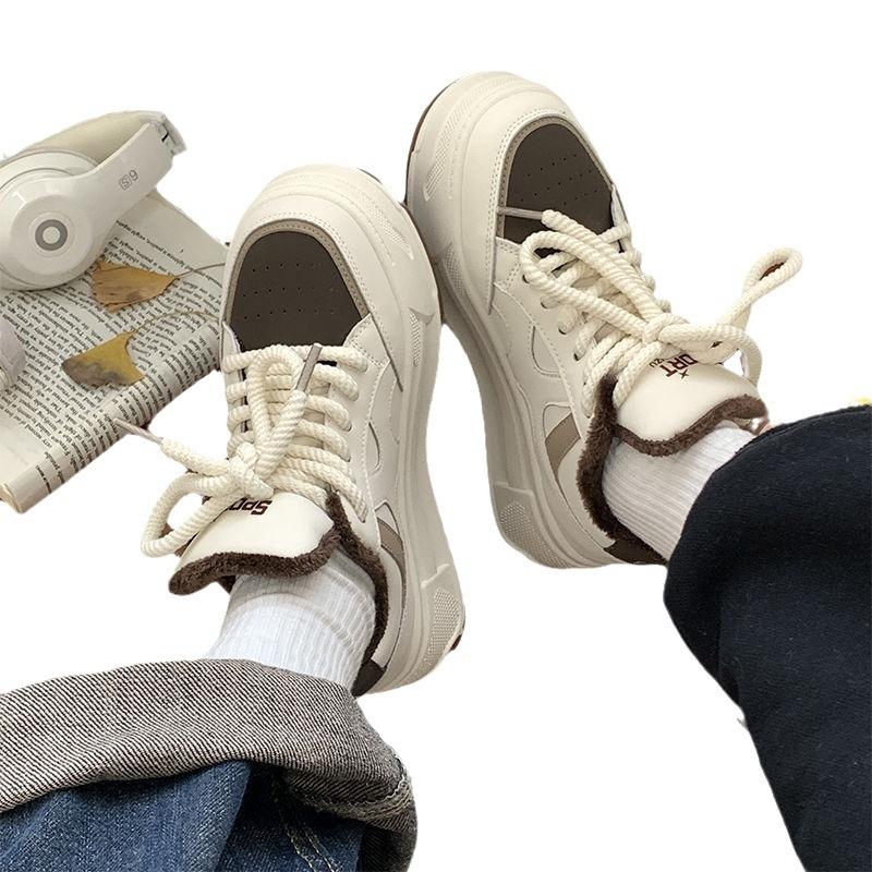 Platform casual women's board shoes spring and autumn new niche versatile running sneakers women