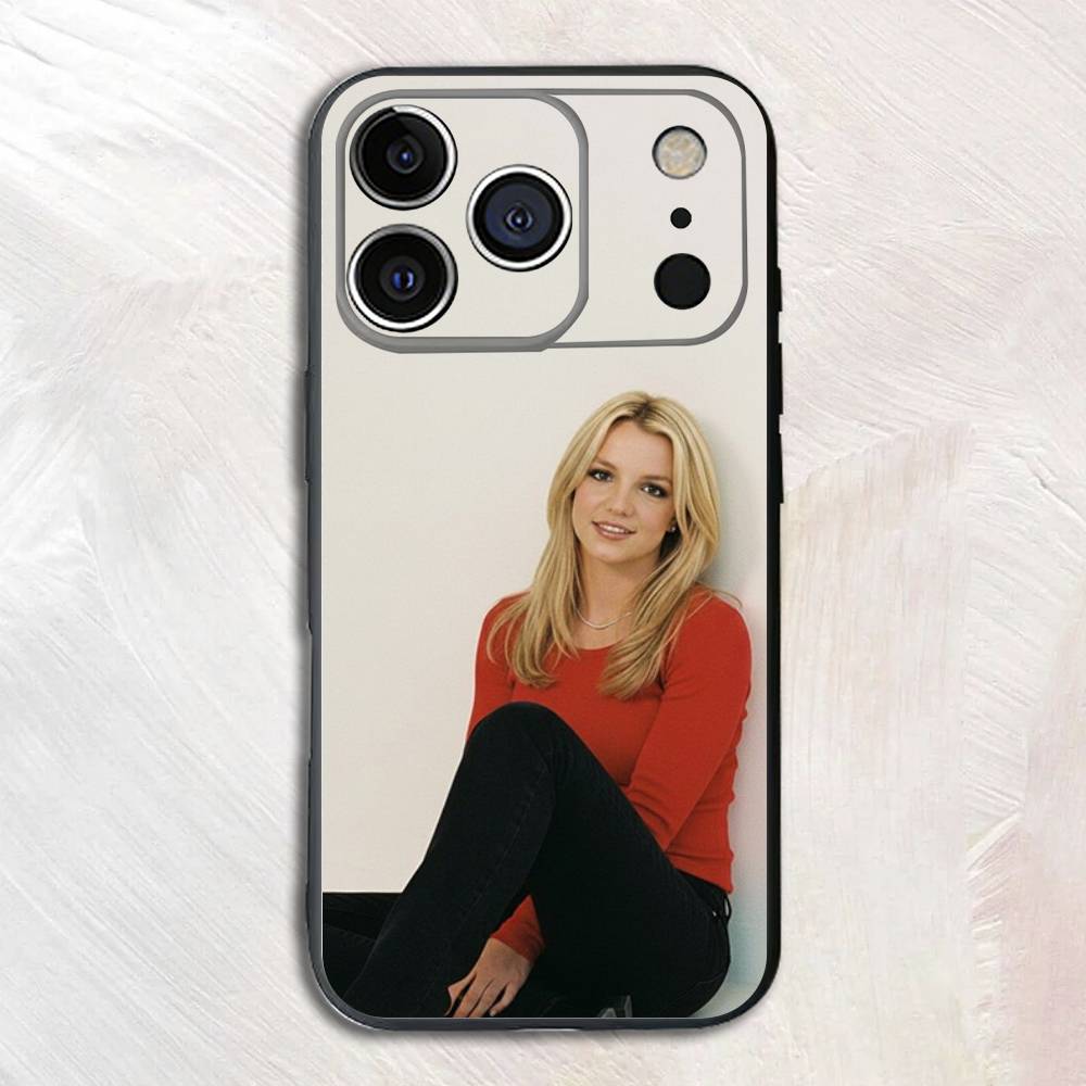 

B-Britney Singer Spears Silicone Soft Phone Case For iPhone17,16,15,14,13,12,11 Pro Max Plus mini XS XR SE Cover iPhone17pro