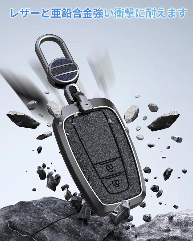HYCALY Genuine Leather Key Case Key Cover Smart Key Case
