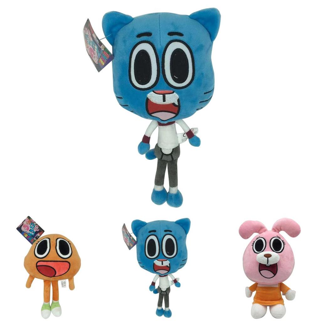 Adorable And Soft 9.84" Darwin Plush Toy From The Amazing World Of Gumball For Kids