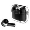 Language Translator Earbuds Bluetooth 5.3 Support 144 Languages Wireless Translator Earphone with Transparent Case Black