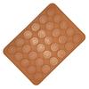 30 Hole Macaron Baking Mat Food Grade Silicone Dishwasher Safe Silicone Pastry Mold Oven Safe Flexible Round Cookie Sheet