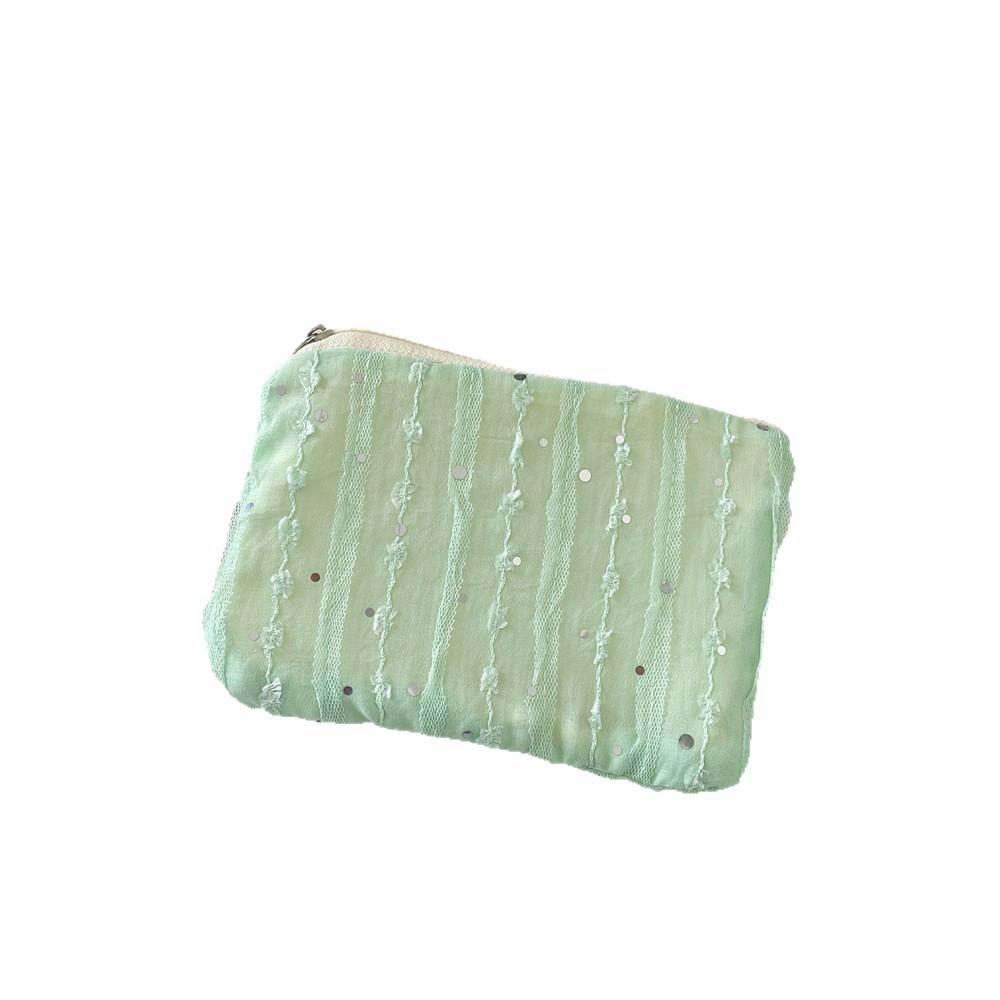 Sequin Three-dimensional Chiffon, Flower Change Bag, Sundries, Key Finishing Bag, Girls' Personal Belongings Storage Bag
