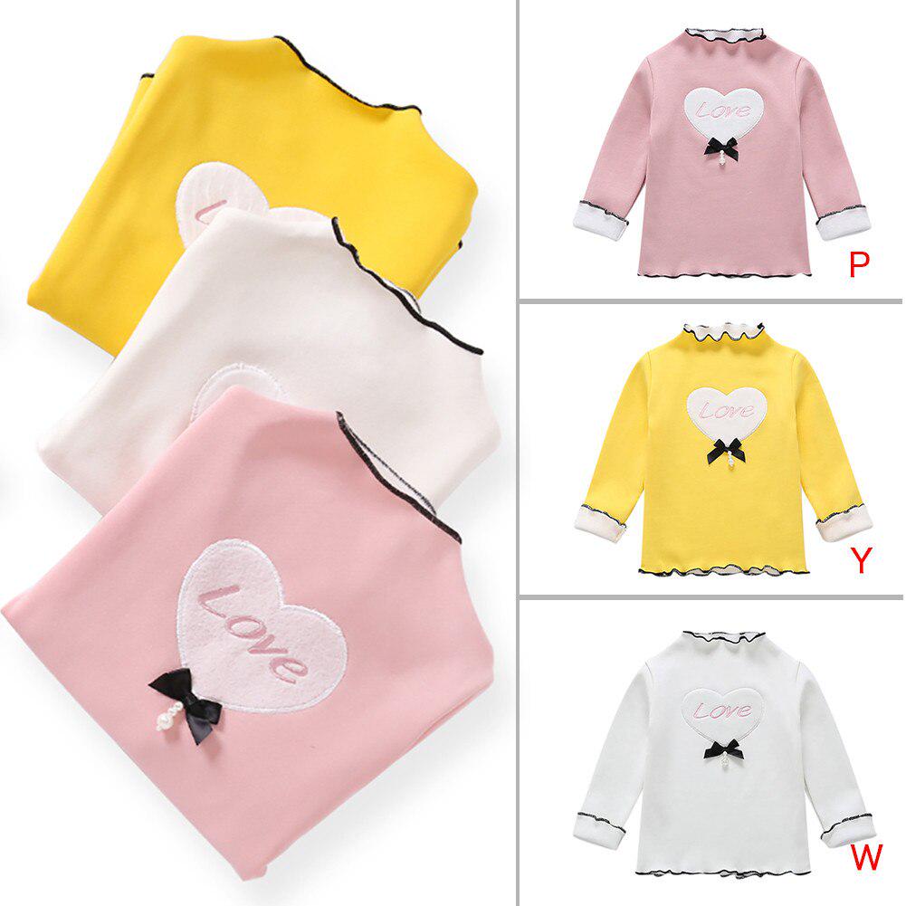 Autumn Baby Girl Long Sleeve T-Shirts Kids Cartoon Printed Tops Tees Casual Blouse