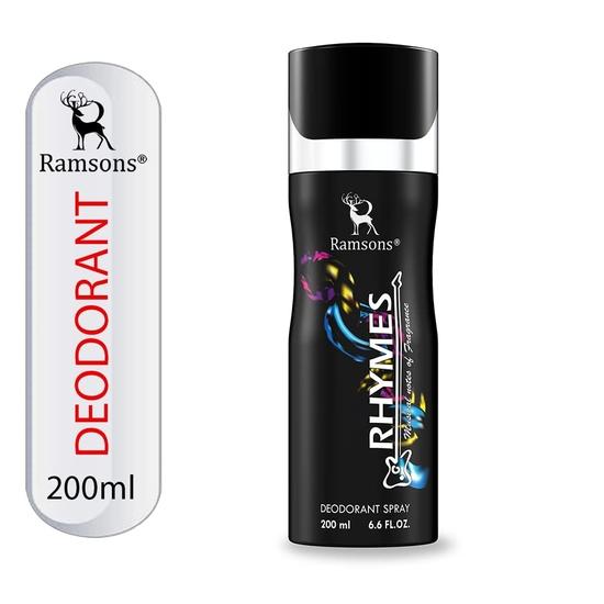 RAMSONS Deo Talc Combo | 1 Red ZX Deodorant Spray - 200ml | 1 Rhymes Deodorant Spray - 200ml | 1 Exotica Perfume Talc - 100gm | Combo Pack Of 3