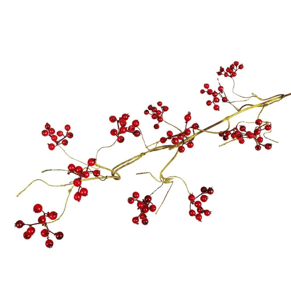 

Faux Good Luck Fruits Artificial Foam Berries Branch Fruits Flower Luxury Artificial Berries Fruit Plastic Realistic L красный