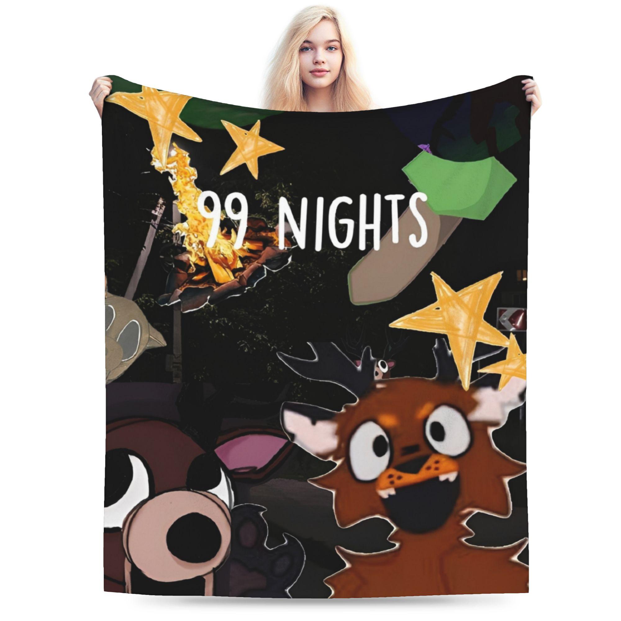 

99 Nights in the Forests Accessories Blanket Super Soft Coral Fleece Plush Video Games Throw Blanket Cozy Plush Thin Quilt 75cmx90cm