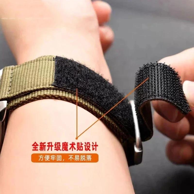 Watch accessories For Seiko Rolex Panerai Tudor Hook-and-loop fastener Nylon sport watchband for Nato watch strap 22mm 24mm