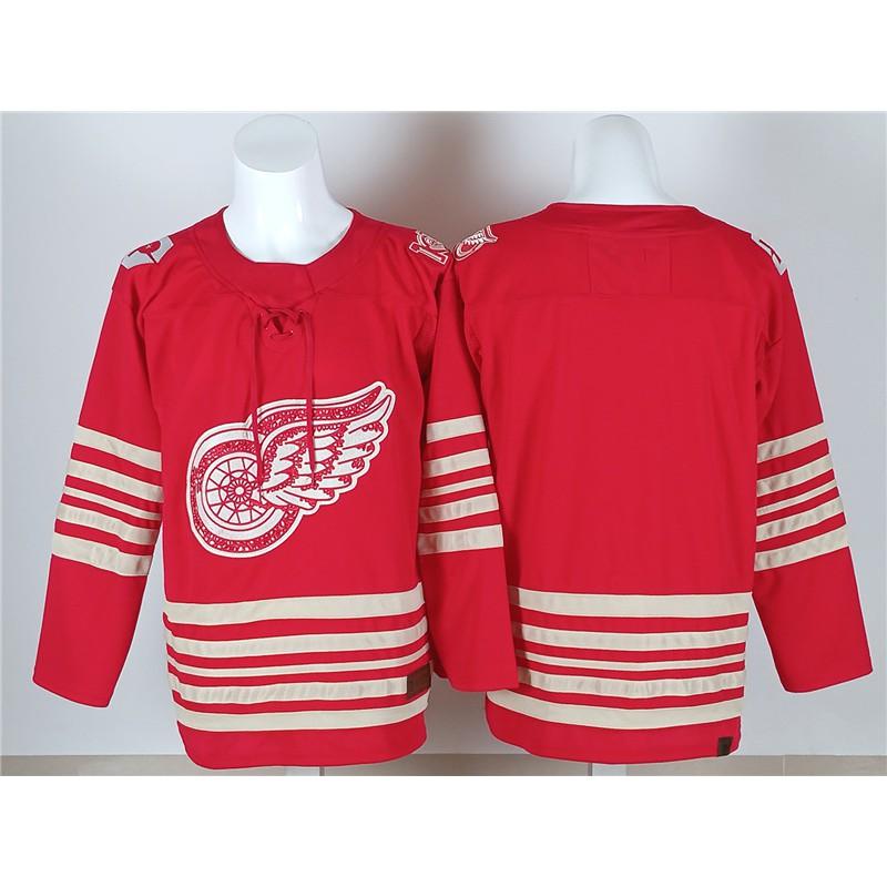 Detroit Red Wings NHL Hockey Jersey Mens Cotton Fan Apparel Ice Games Casual Wear