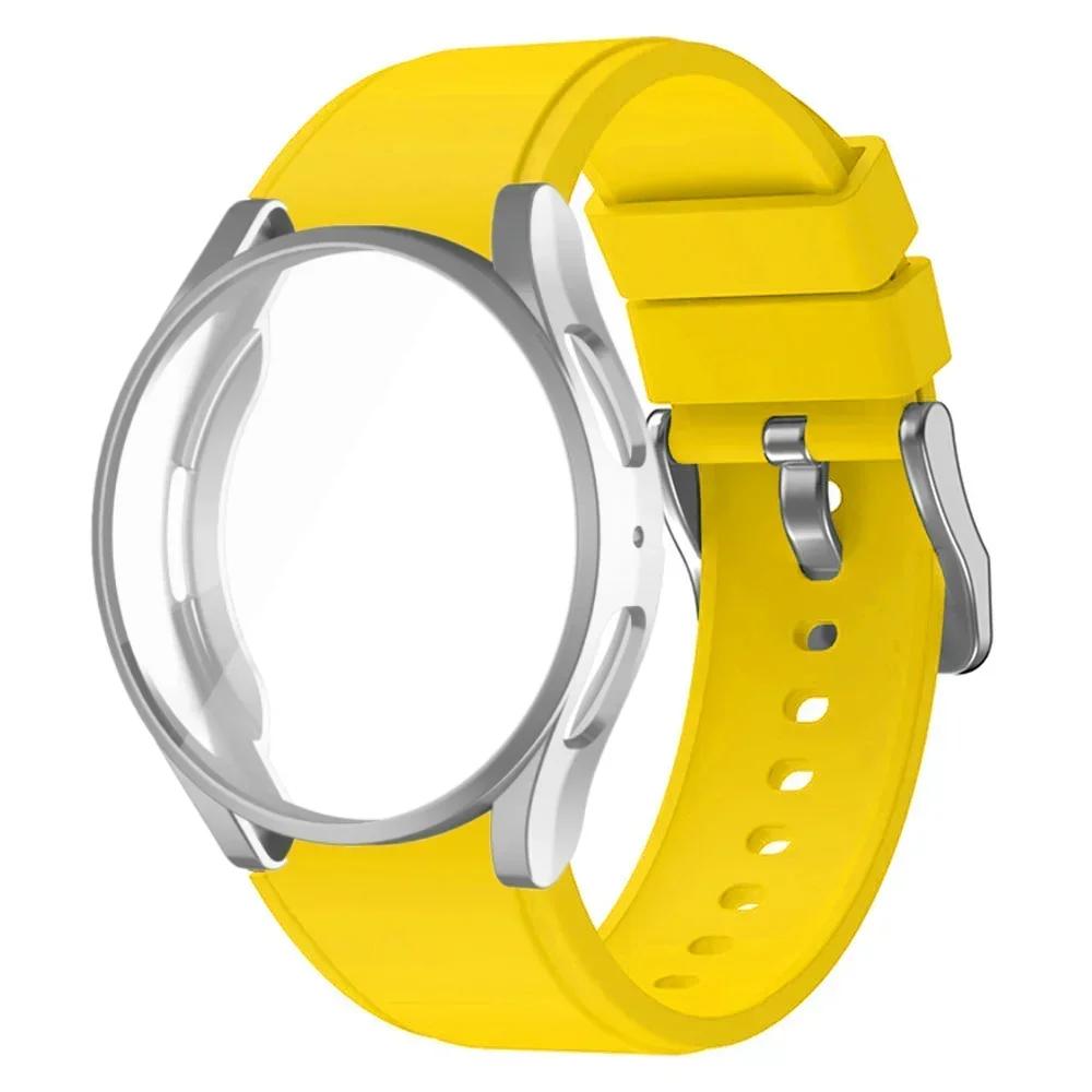Case+Band for Samsung Galaxy Watch 4/5/6 40mm 44mm Protective Soft TPU Cover+Bracelet for Galaxy Watch 6 Classic 43mm 47mm Strap
