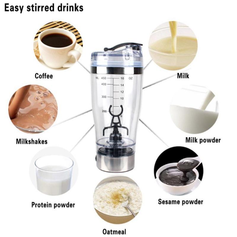 Shaker électrique USB Rechargeable - Mixeur à Jus/smoothie/protéines Portable - Moins De 500ml - Neuf