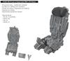 Eduard Ejection Seat with Belt Mold Plastic Model Parts EDU672418 1/72 MiG-21 (for Eduard) (Airplane)