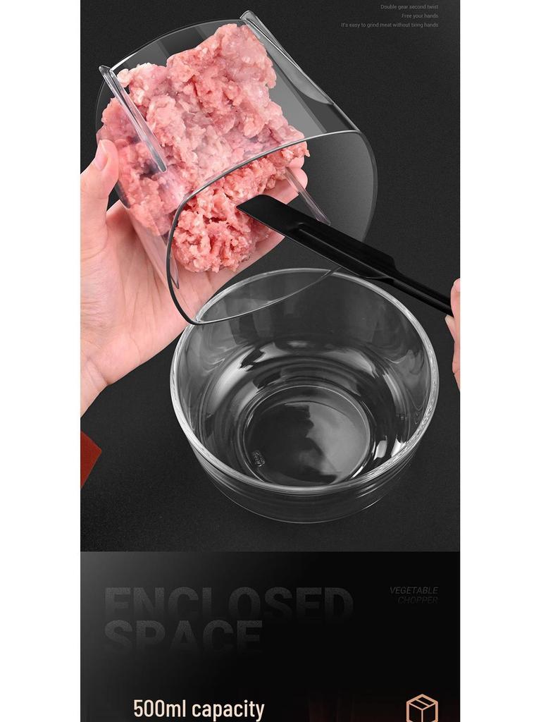 Portable Stainless Steel Multi-Functional Meat Grinder & Juicer Mini Food Processor