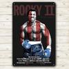 Apollo Creed Film Metallposter Blechschild xcm