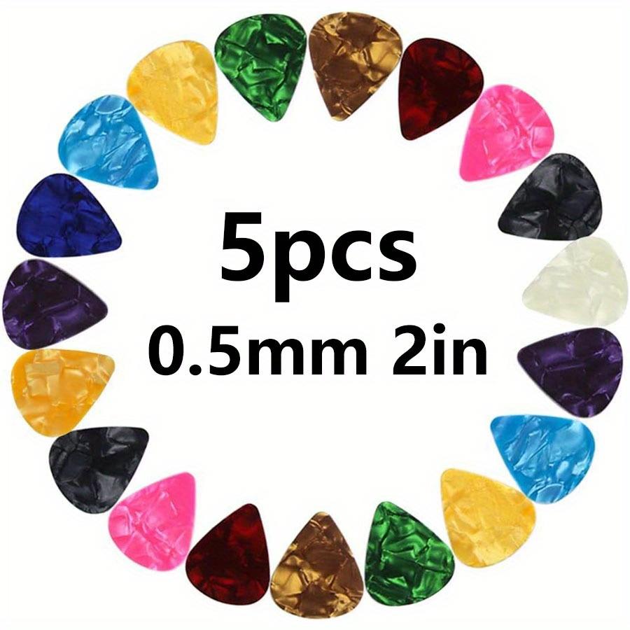

5-100pcs 0.5mm Celluloid Guitar Picks Standard Plectrums Assorted Colors for Acoustic/Electric Guitar Bass Mandolin JXB