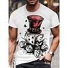 Sommer Herren Freizeit Mode 3D Gedrucktes T-Shirt Locker Atmungsaktiv Übergröße Lässig Sport Vielseitig Rundhals Kurzarm T-Shirt