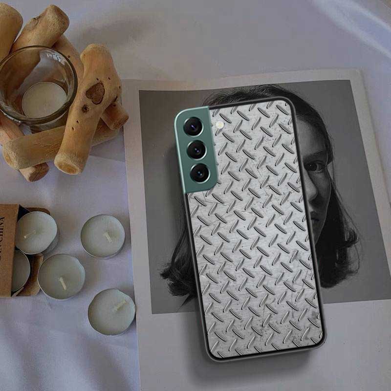 Brushed Metal Texture Steel Print Phone Case For Samsung Galaxy Note 20 Ultra 10 Lite 9 8 M12 M21 M30S M31 M32 M51 M52 S10 S9 S8