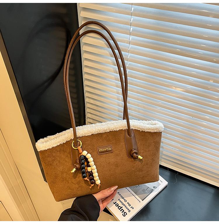 Niche Matte Handbag Women's 2025 New Retro Simple Underarm Bag Fashion High-end Leopard Print Shoulder Bag