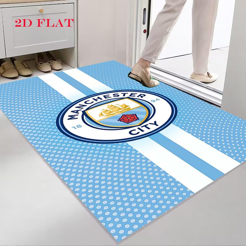 MCFC logo Carpet Rug for Living Room Bedroom Home Sofa Decoration,Kids play Nonslip Floor Mat