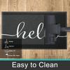 Olanly House Welcome Doormat Door Mat Dirt Resistant Entrance Foot Mat Outdoor Soft Kitchen Rug Absorbent  Non-Slip Floor Carpet