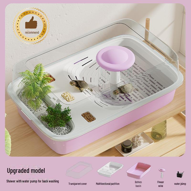 "Schildkrötenbecken": Heim-Landschaftsbau Öko-Aquarium für kleine/mittelgroße Schildkröten - Ideal für Balkon und Wohnzimmer"