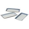 Mino Ware Tableware Set "Aiya" 3-piece Set of Ceramic Plates, Approximately 23.5cm In Length, Blue, Microwave and Dishwasher Safe, Made In Japan.