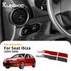 Voor Seat Ibiza 6l 2003 2004 2005 2006 2007 2008 Auto Hoofd Bestuurdersstrip Echte Zachte Koolstofvezel Sticker Interieur LHD Accessoires.