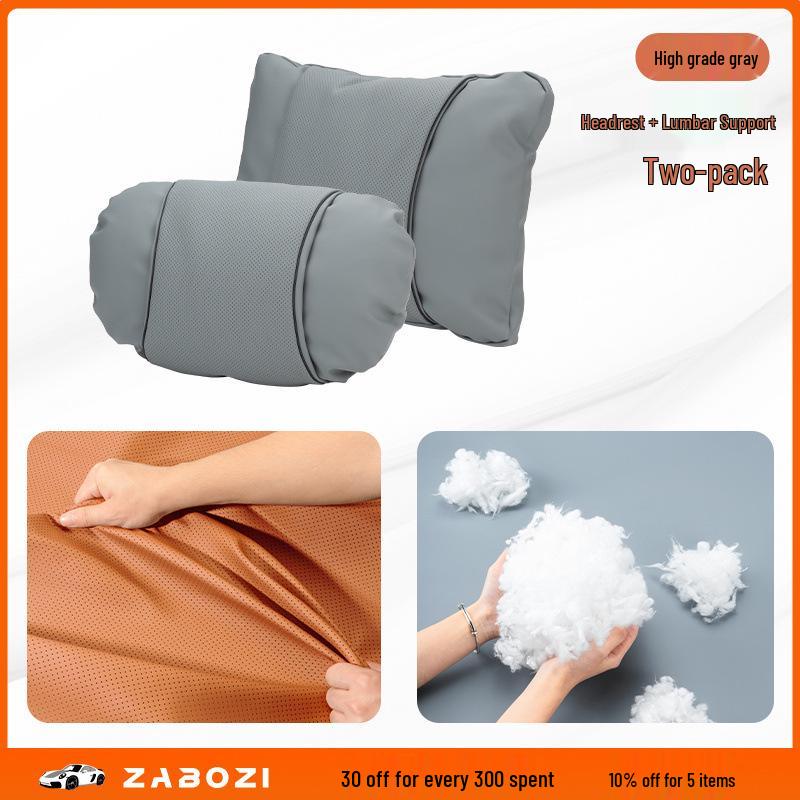 Compatible Lumbar and Neck Support Pillow for Trumpchi GS3 GS8 ES9 E8 M6 M8 Yingku GS4 E9 Car Seats