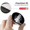 AIB3   4pcs 60mm Car Wheel Center Cover Hub Cap Auto Decoration Accessories For Jeep Grand Cherokee Patriot Renegade Compass Wrangler