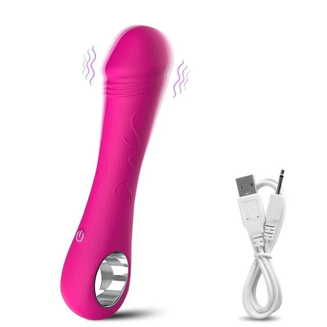 Powerful G Spot Vibrator Female Nipple Clitoris Stimulator Fast Orgasm   Soft Dildo Massager Adults Goods Sex Toys for Women