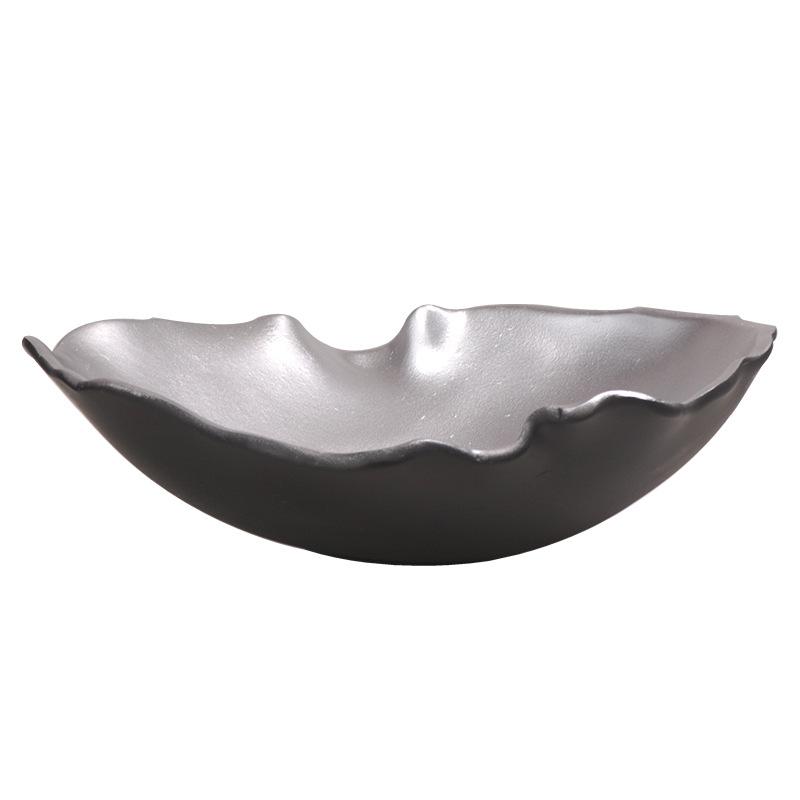 

Круглый нерегулярный поднос фруктовая тарелка современный свет роскошная модель комната гостиная обеденный стол украшение домашнее хранение украшение