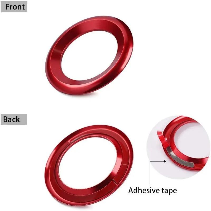 1Pair Door Audio Speaker Rings A-pillar Loudspeaker Decorations Circle Trims For 2016 2017 2018 2019 10th Gen Honda Civic