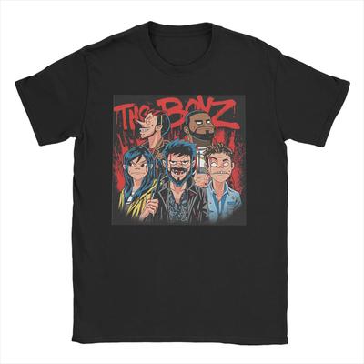 Punk Music Band Gorillazed T Shirt for Unisex Women Pure Cotton Vintage TShirt Round Neck Tee Shirt Short Sleeve Clothes Graphic