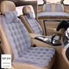 Plush Faux Rabbit Fur Car Seat Cushion: Luxurious Lumbar Support for Autumn and Winter Comfort