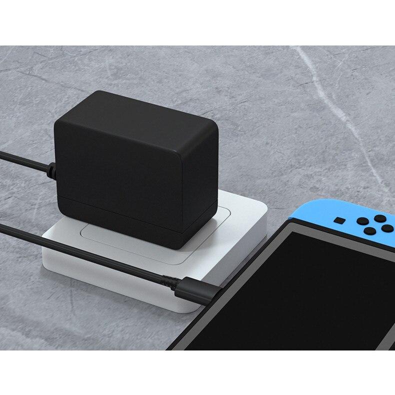 SHEFEITE Nintendo Switch Power Adapter 15V2.6A USB-C Charger 150cm Cable Fast Charging