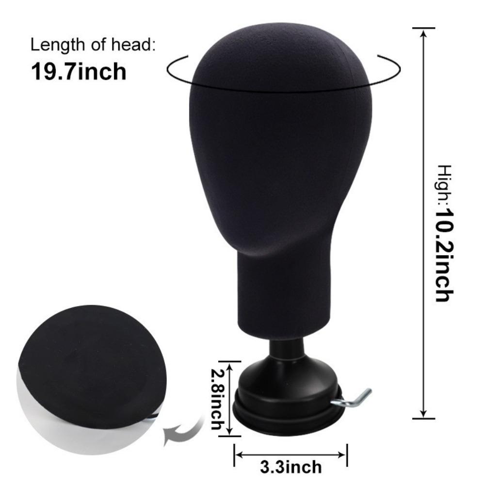 

Практичная подставка-держатель Стойка Парики Шляпа Очки Голова манекена Модель головы Модель головы Мужская Женская чёрный