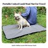 Travel Dog Mat with Zippered Fold Construction Long-Lasting for Camping