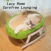 Cat Bed Cot Comfortable Breathable Open Top Oval Shaped Cradle Pet Sleeping Couch for Indoor
